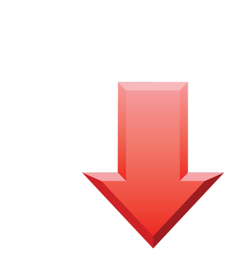 Red down arrow.